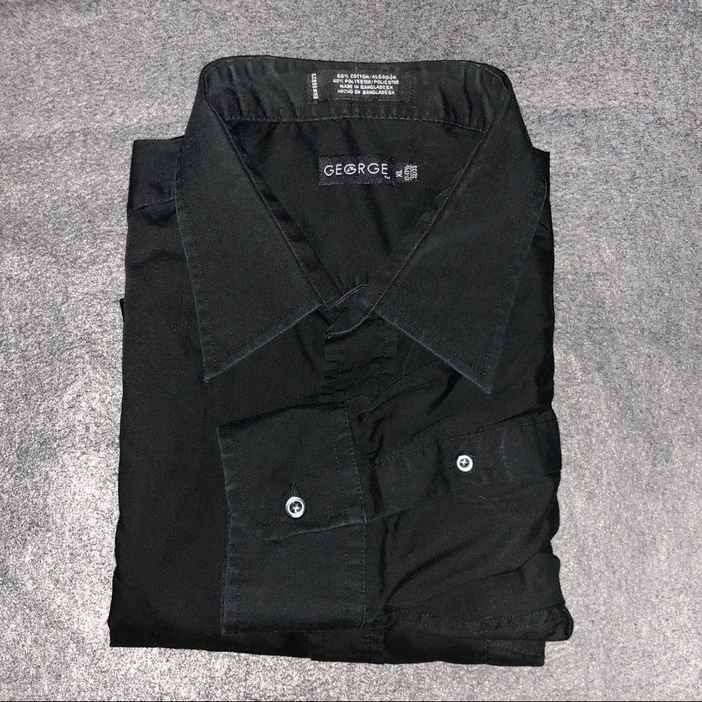 Men’s XL black dress shirt